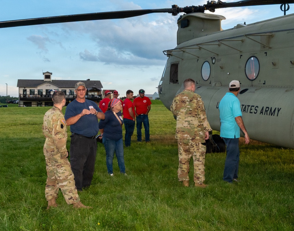Pa. National Guard conducts helicopter orientation for emergency responders