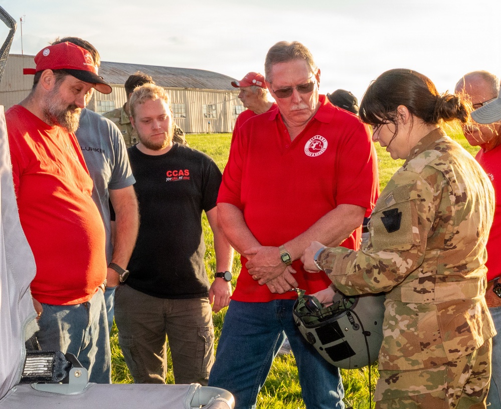 Pa. National Guard conducts helicopter orientation for emergency responders