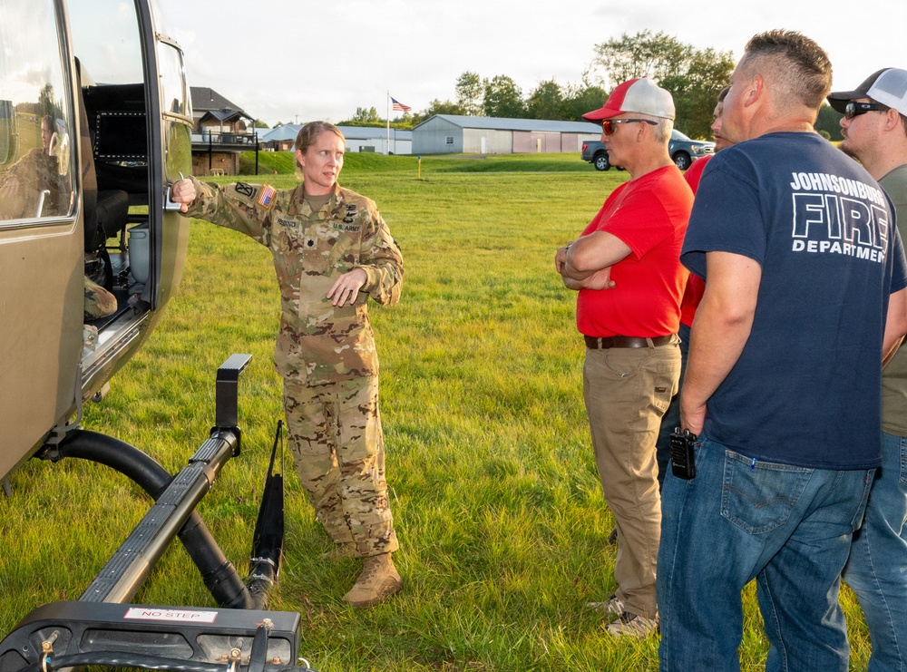 Pa. National Guard conducts helicopter orientation for emergency responders