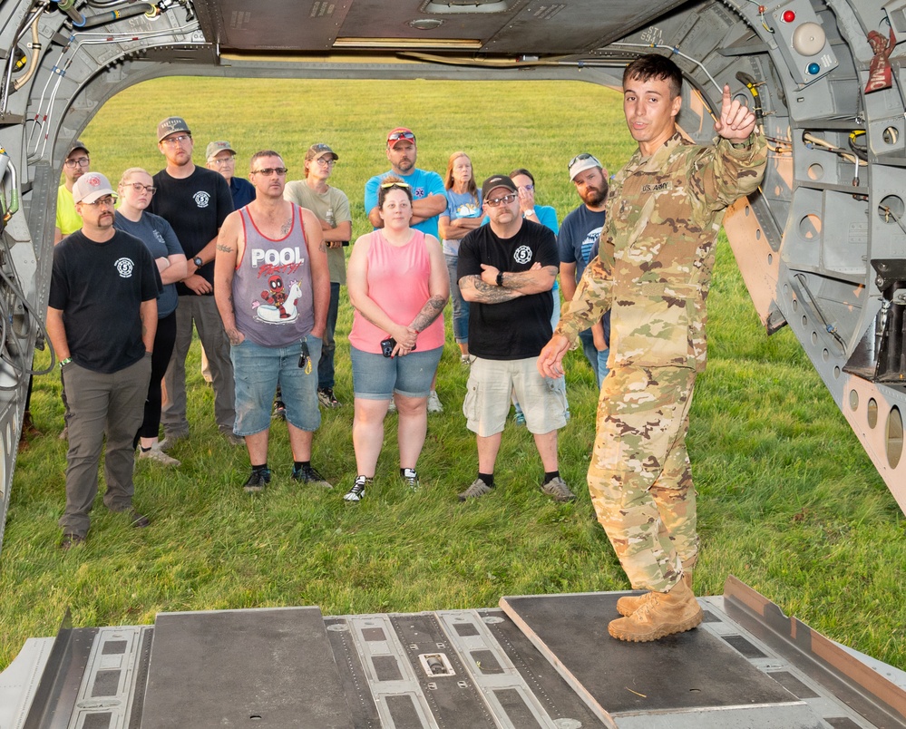 Pa. National Guard conducts helicopter orientation for emergency responders