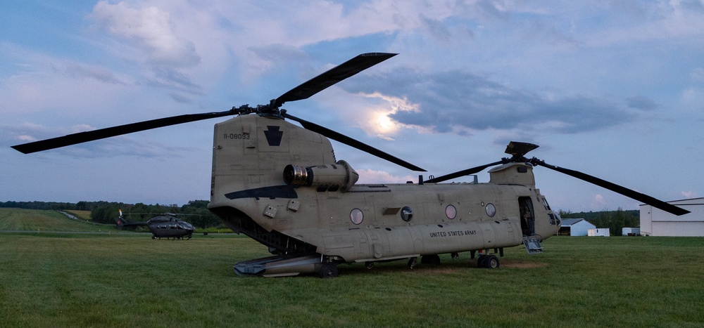 Pa. National Guard conducts helicopter orientation for emergency responders