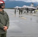U.S. Marine Corps F-35s roar across the sky during RED FLAG-Alaska 26-3