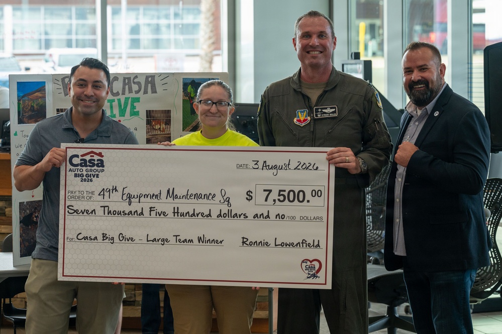 Holloman Airmen participate in the 2026 Casa Big Give