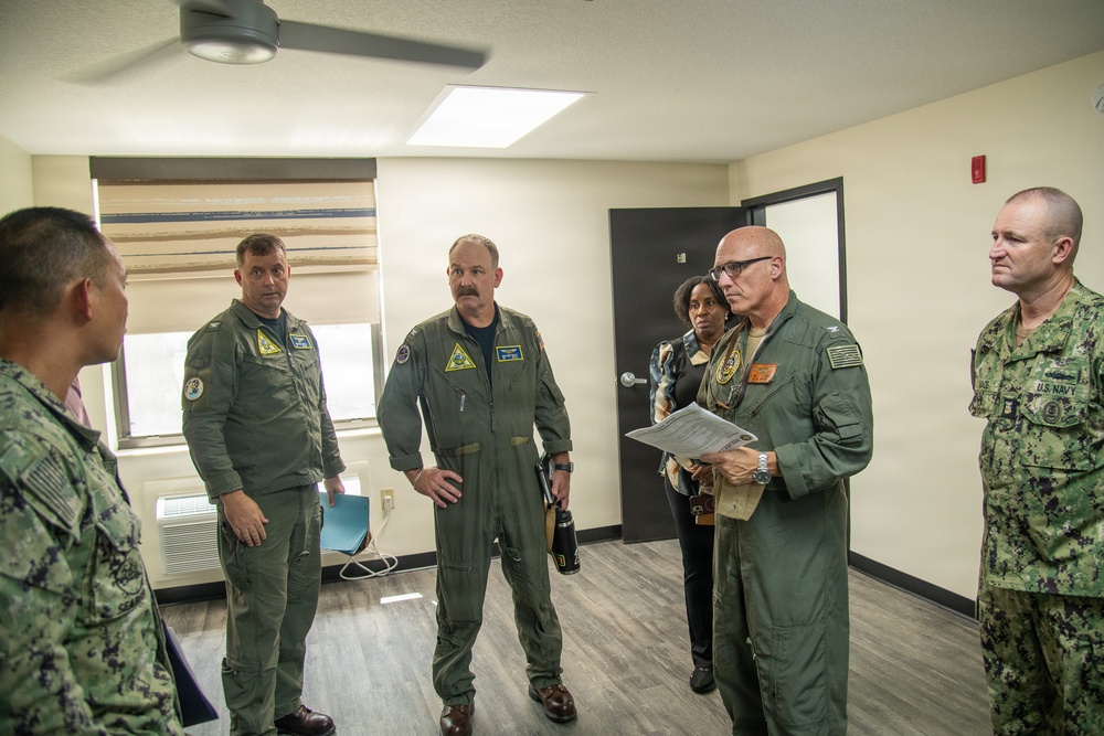 Naval Air Station Jacksonville hosted Commander, Navy Region Southeast Capt. Jeff Hill, and Navy Region Southeast Command Master Chief Thomas Mace