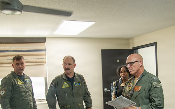 Naval Air Station Jacksonville hosted Commander, Navy Region Southeast Capt. Jeff Hill, and Navy Region Southeast Command Master Chief Thomas Mace