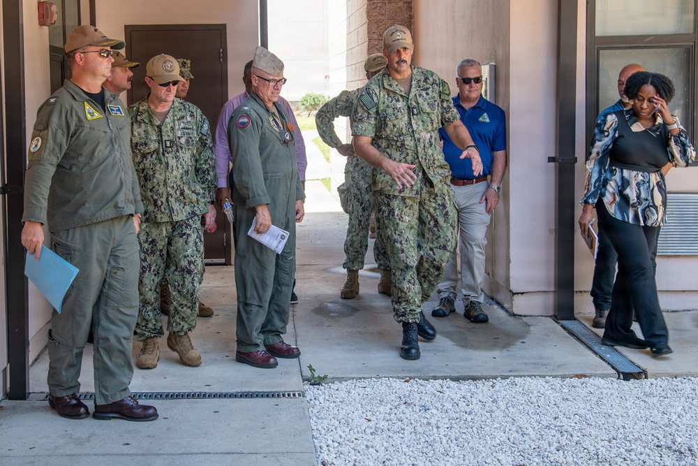 Naval Air Station Jacksonville hosted Commander, Navy Region Southeast Capt. Jeff Hill, and Navy Region Southeast Command Master Chief Thomas Mace
