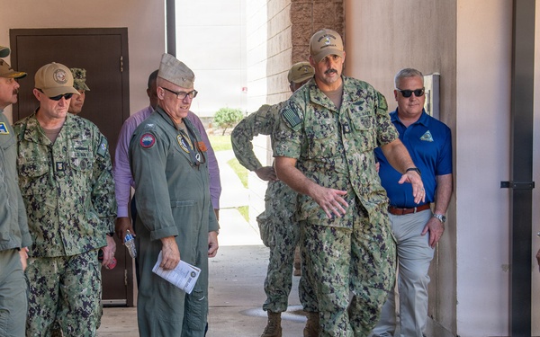 Naval Air Station Jacksonville hosted Commander, Navy Region Southeast Capt. Jeff Hill, and Navy Region Southeast Command Master Chief Thomas Mace