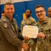 Naval Air Station Jacksonville Commanding Officer Capt. Ryan Dexter presented awards to our Sailors and civilians at Command quarters