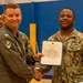 Naval Air Station Jacksonville Commanding Officer Capt. Ryan Dexter presented awards to our Sailors and civilians at Command quarters