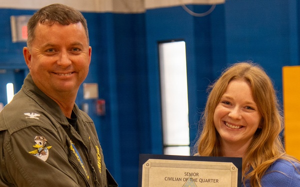 Naval Air Station Jacksonville Commanding Officer Capt. Ryan Dexter presented awards to our Sailors and civilians at Command quarters