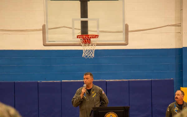 Naval Air Station Jacksonville Commanding Officer Capt. Ryan Dexter presented awards to our Sailors and civilians at Command quarters