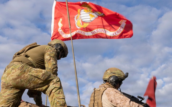 U.S. Marines with 1st LAR, 4th LAR prepare for the Coral-Balmoral Cup