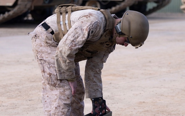 U.S. Marines with 1st LAR, 4th LAR prepare for the Coral-Balmoral Cup