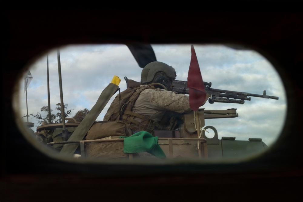 U.S. Marines with 1st LAR, 4th LAR prepare for the Coral-Balmoral Cup