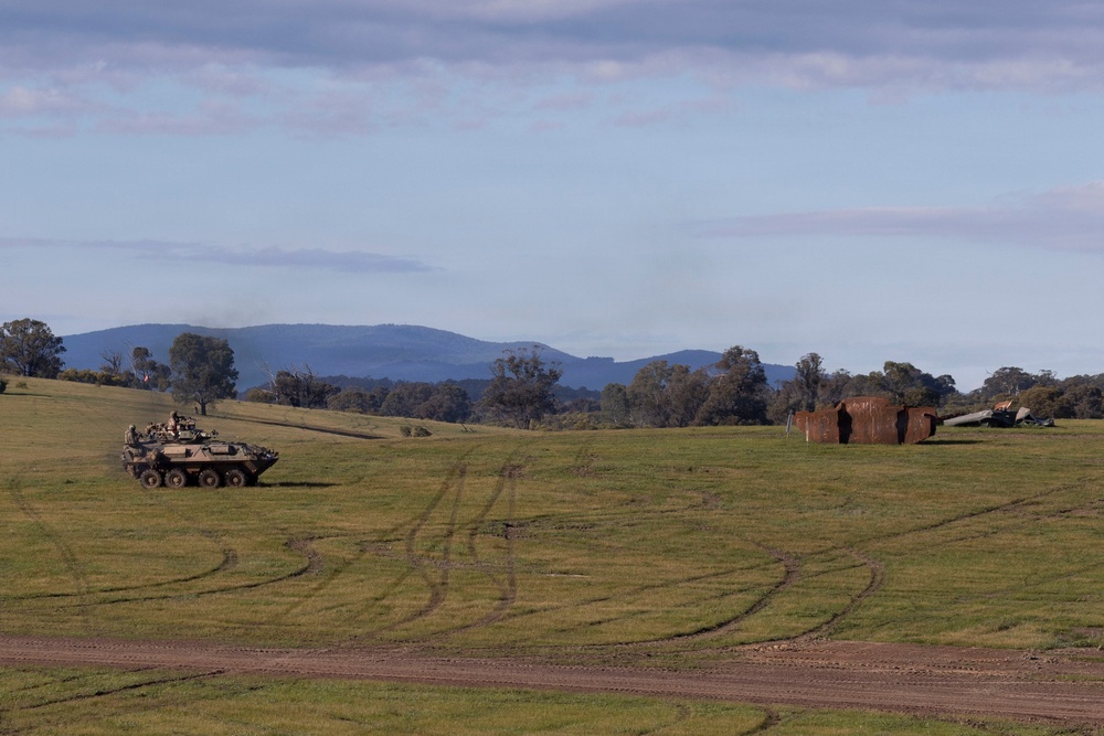 U.S. Marines with 1st LAR participate in live-fire exercise during the Coral-Balmoral Cup