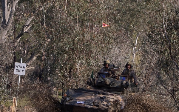 U.S. Marines with 1st LAR participate in live-fire exercise during the Coral-Balmoral Cup