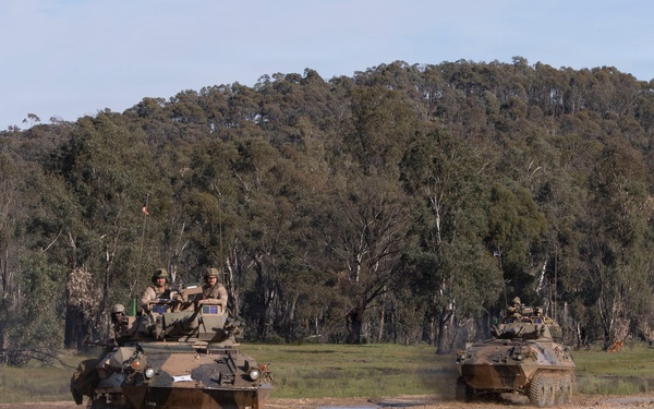 U.S. Marines with 1st LAR participate in live-fire exercise during the Coral-Balmoral Cup
