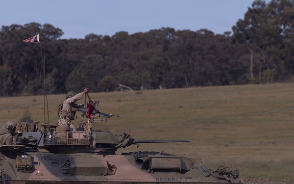 U.S. Marines with 1st LAR participate in live-fire exercise during the Coral-Balmoral Cup