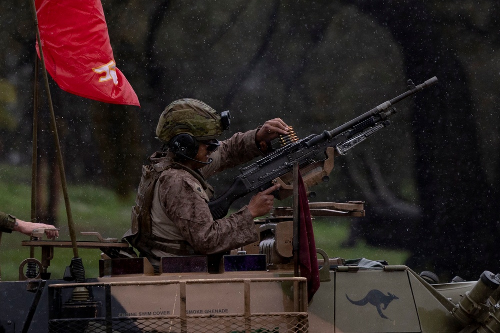 U.S. Marines with 1st LAR, 4th LAR participate in High Noon event during the Coral-Balmoral Cup