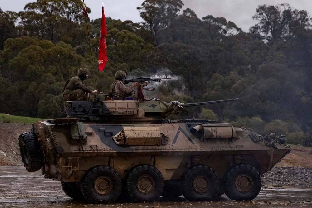 U.S. Marines with 1st LAR, 4th LAR participate in High Noon event during the Coral-Balmoral Cup