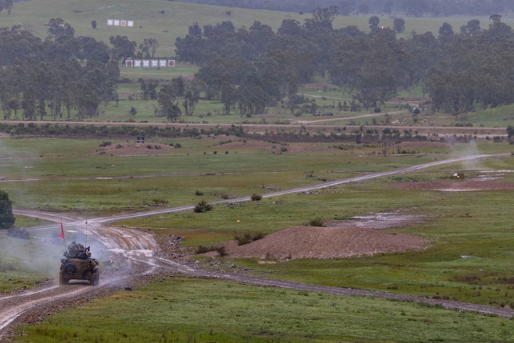 U.S. Marines with 1st LAR, 4th LAR participate in High Noon event during the Coral-Balmoral Cup