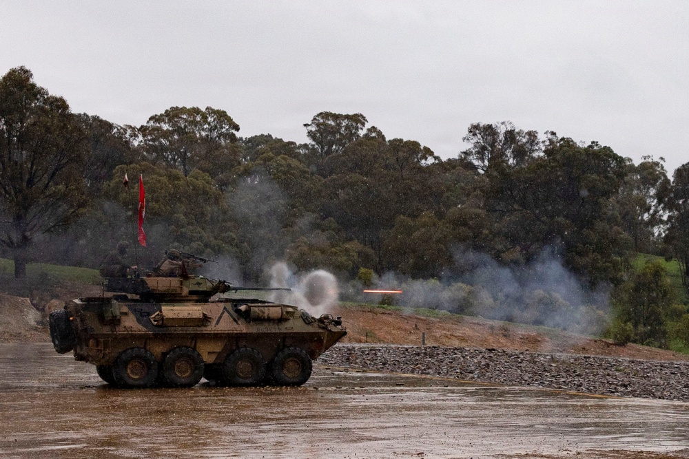 U.S. Marines with 1st LAR, 4th LAR participate in High Noon event during the Coral-Balmoral Cup
