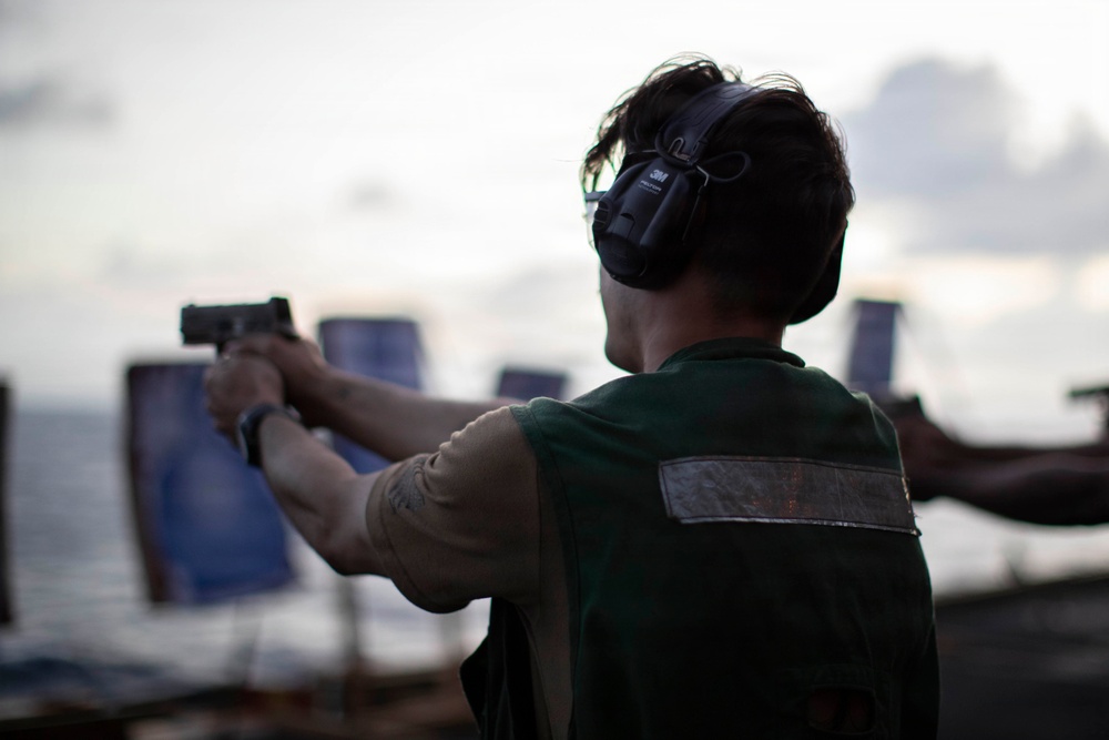 Abraham Lincoln Conducts Small-Arms Live-Fire Exercise