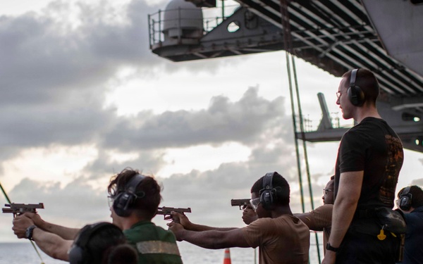 Abraham Lincoln Conducts Small-Arms Live-Fire Exercise