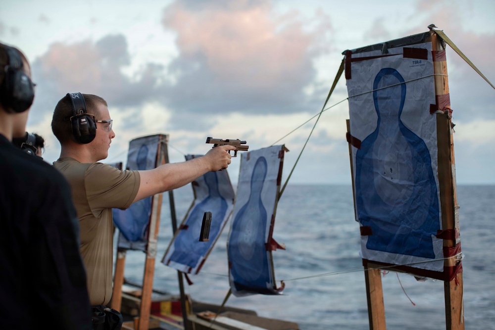 Abraham Lincoln Conducts Small-Arms Live-Fire Exercise