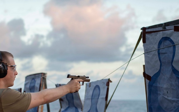 Abraham Lincoln Conducts Small-Arms Live-Fire Exercise