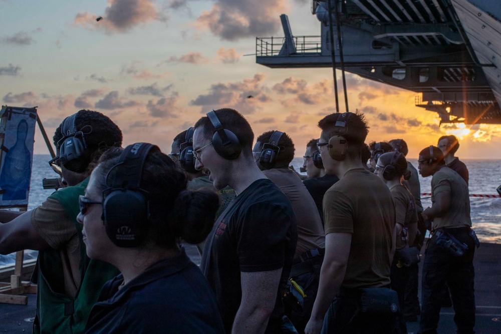 Abraham Lincoln Conducts Small-Arms Live-Fire Exercise