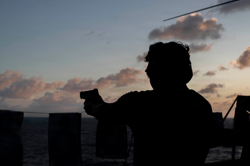 Abraham Lincoln Conducts Small-Arms Live-Fire Exercise
