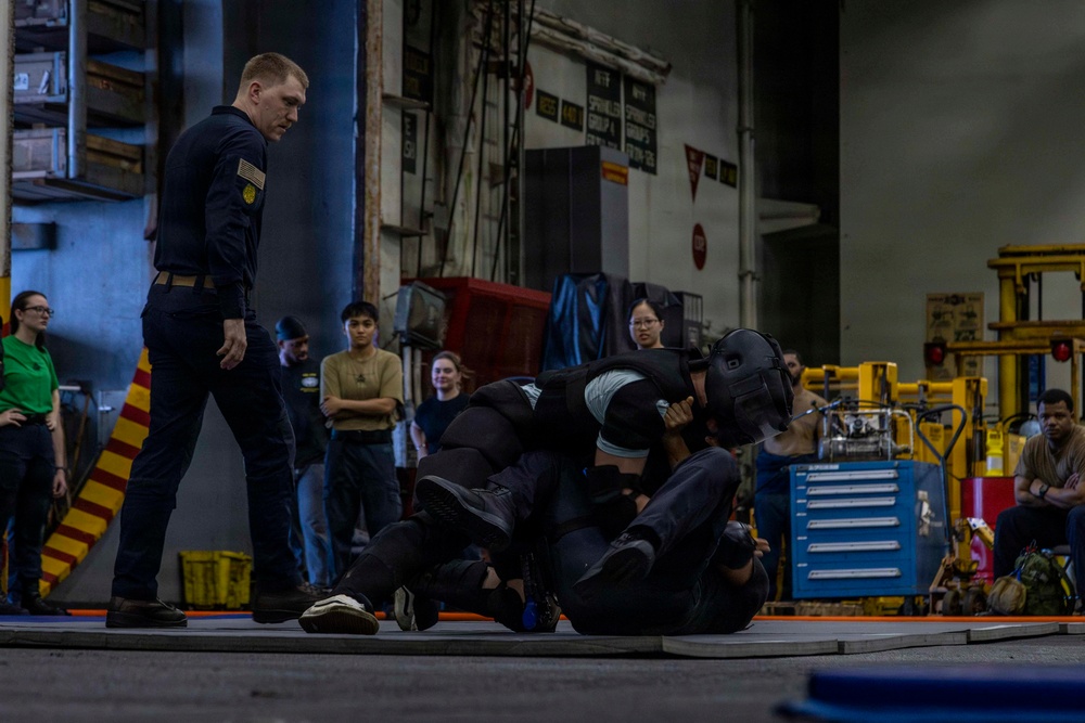 Abraham Lincoln Conducts Security Drills