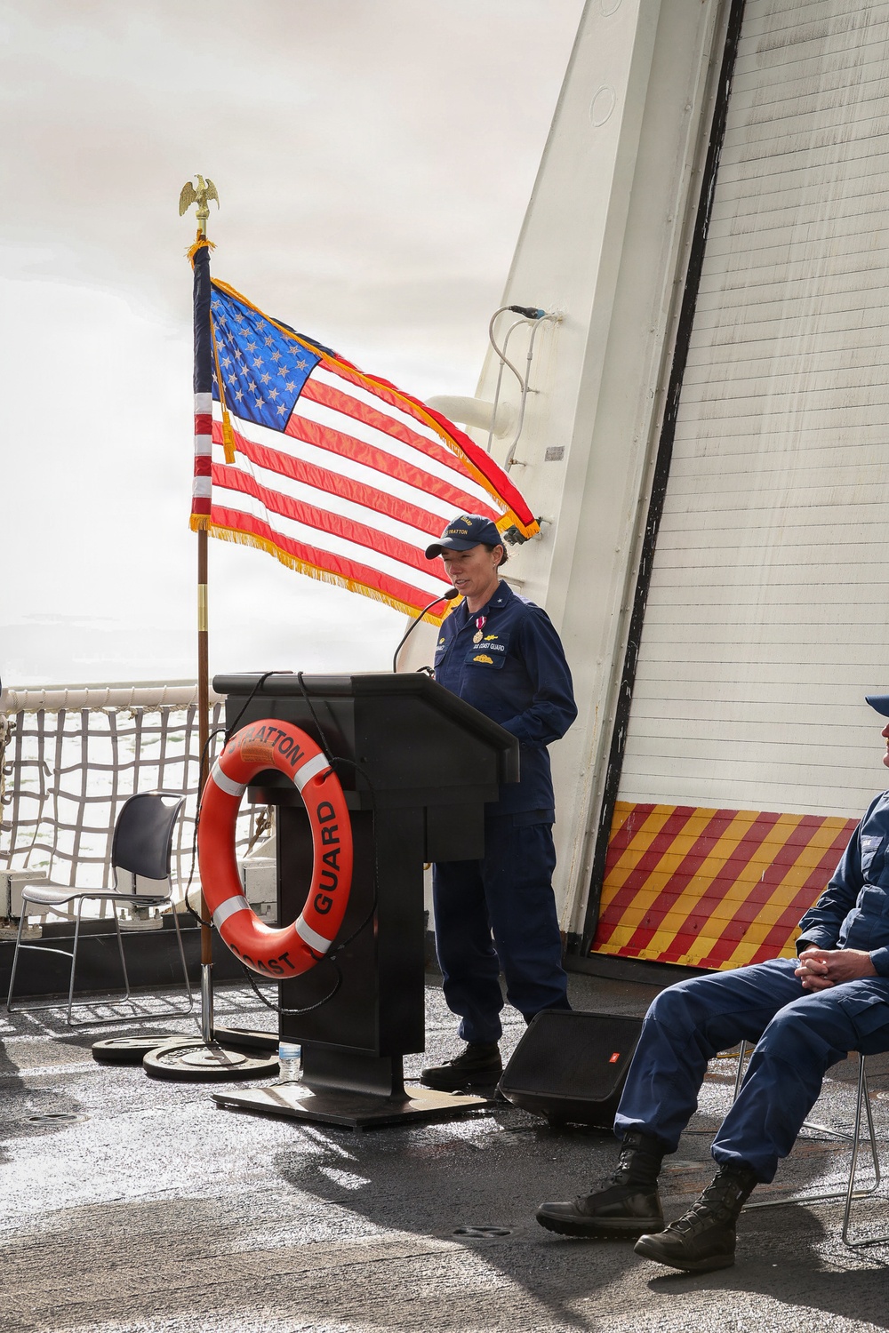 Coast Guard Cutter Stratton Holds Change of Command