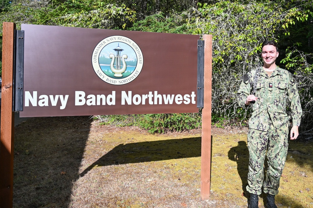 Welcome Musician 2nd Class Paul Converse to Navy Band Northwest