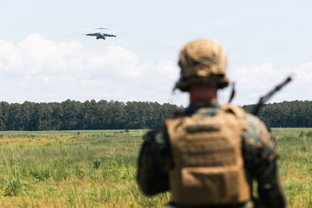 C-17 Globemaster III Lands on Camp Davis South Airfield