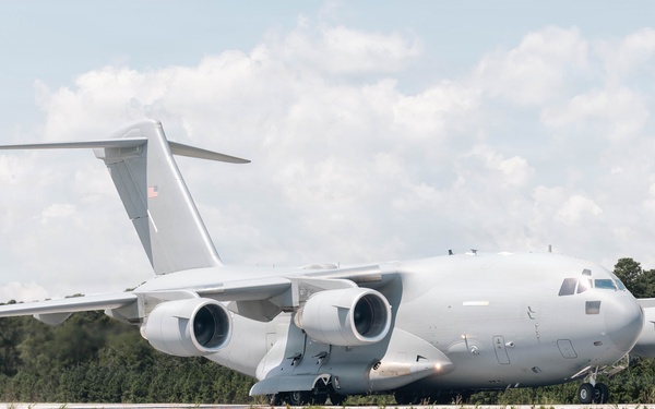 C-17 Globemaster III Lands on Camp Davis South Airfield