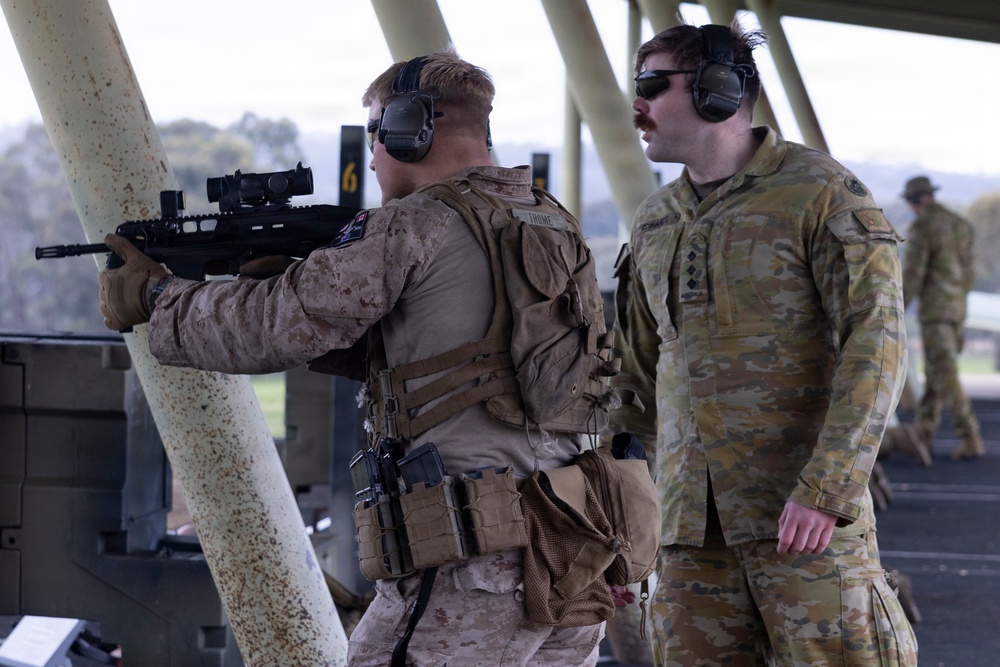 U.S. Marines with 1st LAR., 4th LAR participate in live-fire range during the Coral-Balmoral Cup