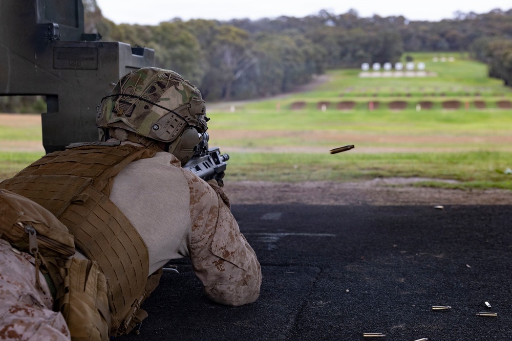 U.S. Marines with 1st LAR., 4th LAR participate in live-fire range during the Coral-Balmoral Cup