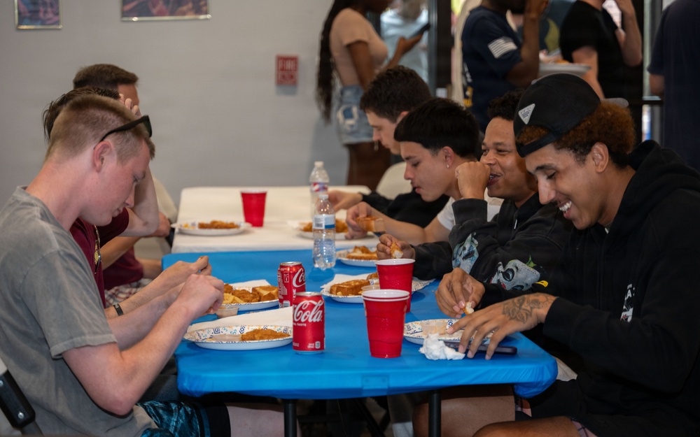 First Sergeants host monthly dorm dinner at JBA