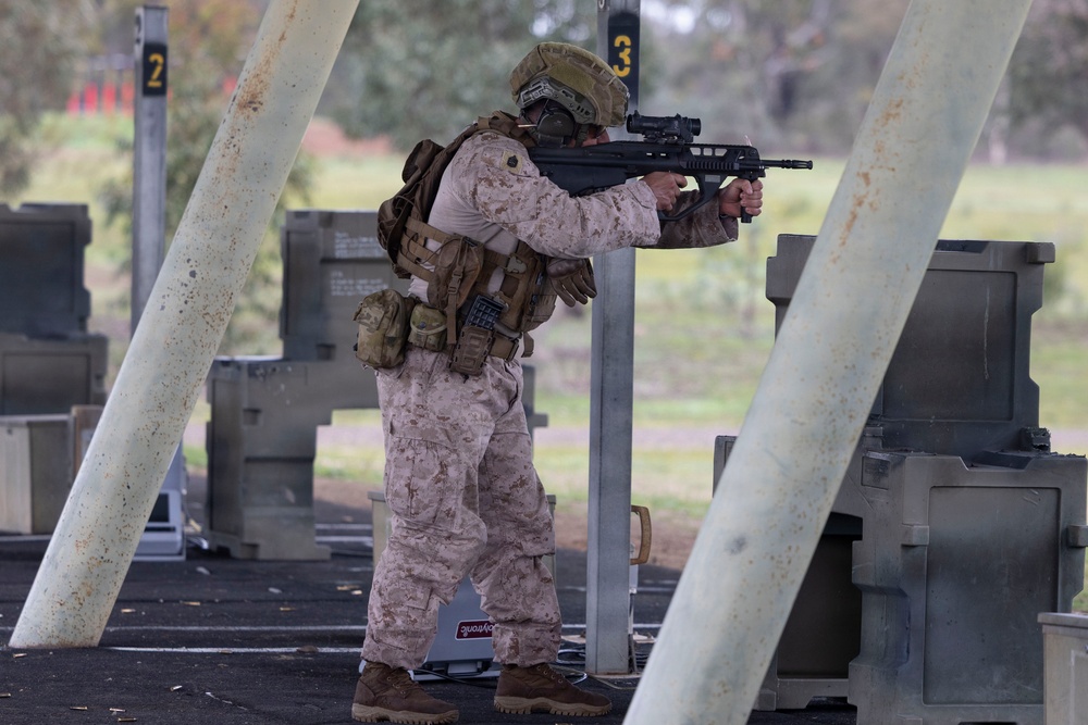 U.S. Marines with 1st LAR., 4th LAR participate in live-fire range during the Coral-Balmoral Cup