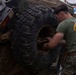 U.S. Marines with 1st LAR participate in tire change event during the Coral-Balmoral Cup