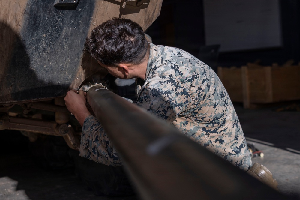 U.S. Marines with 1st LAR participate in ground guiding event during the Coral-Balmoral Cup