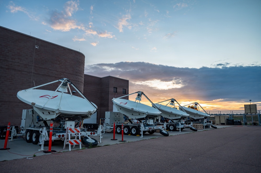 Sunrise Over Space Force Electromagnetic Warfare Complex