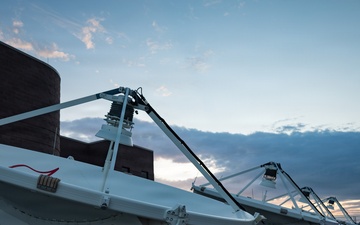 Sunrise Over Space Force Electromagnetic Warfare Complex
