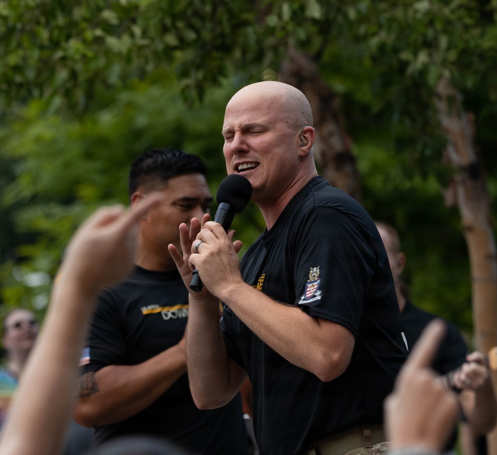 Downrange performs at Rock the Block