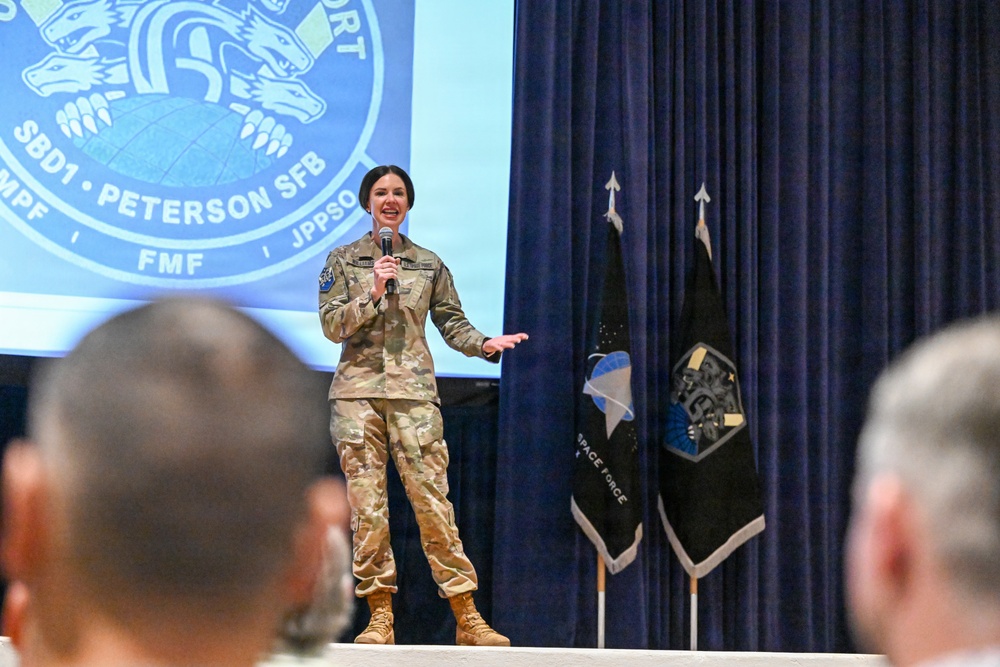 SBD 1 commander holds first all-call