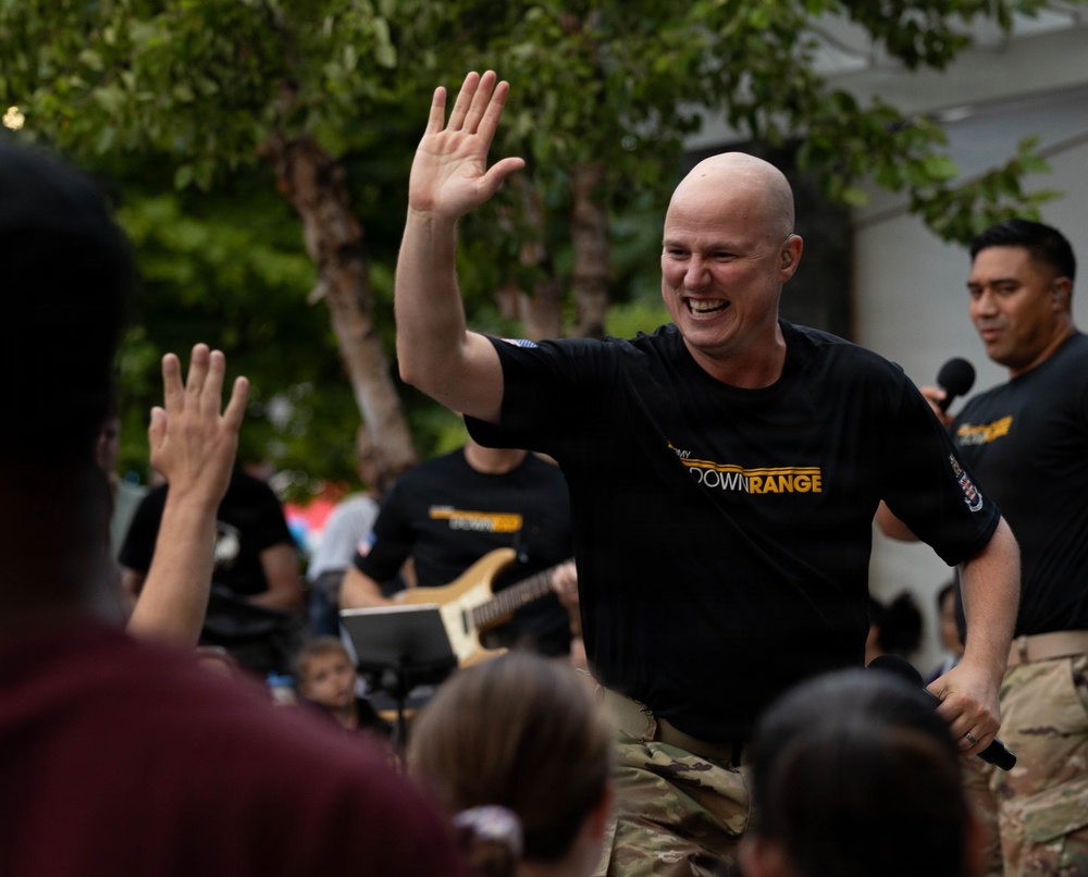 Downrange performs at Rock the Block