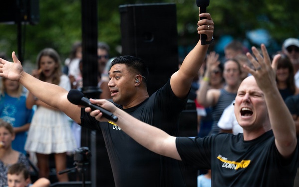 Downrange performs at Rock the Block