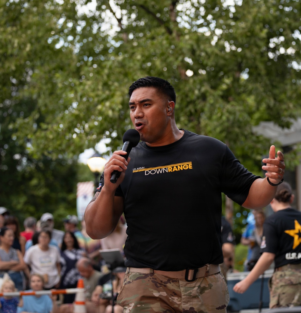 Downrange performs at Rock the Block